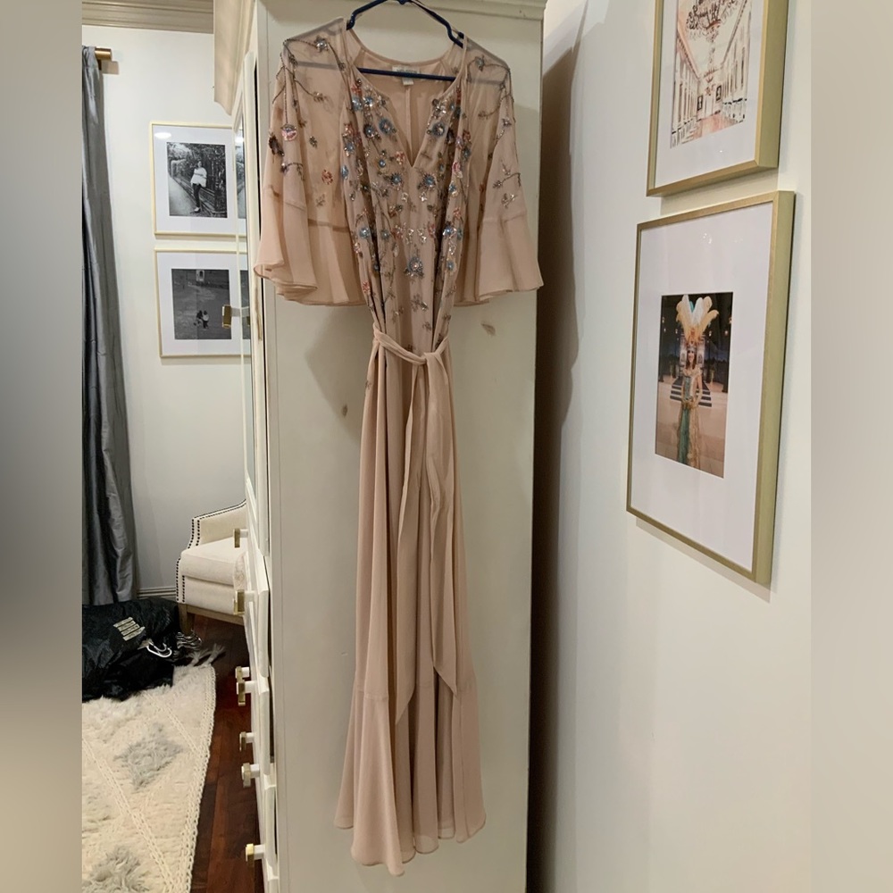 Monsoon Formal Dress with waist tie and sequins